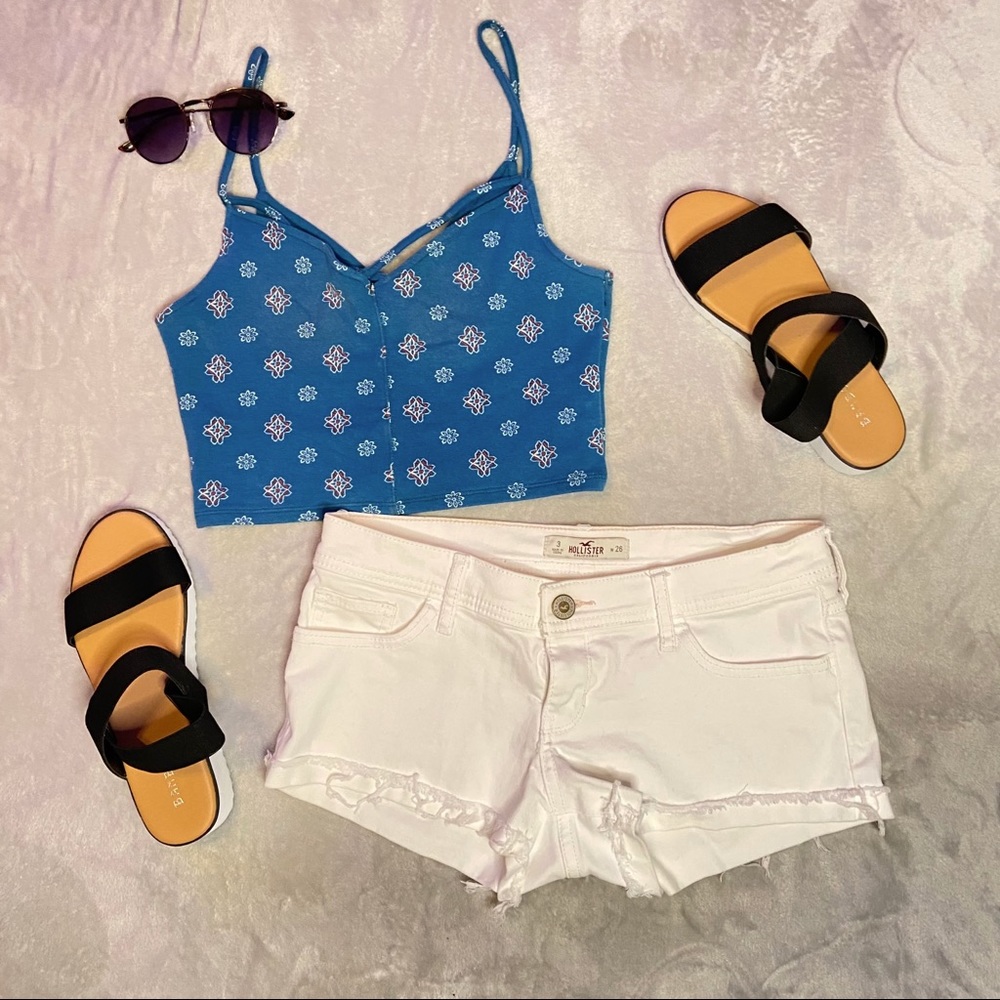hollis tee design cropped tank